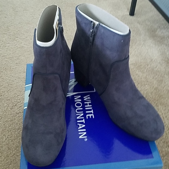 White Mountain Grey Suede Boots - Picture 3 of 4